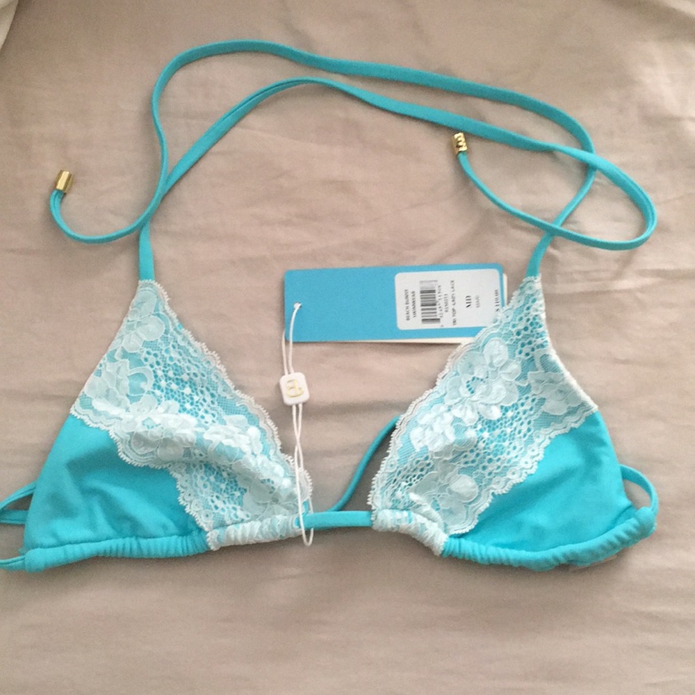 NWT beach bunny Lady lace M top